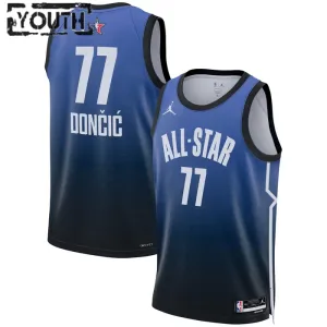 Camiseta Luka Doncic 77 All Star 2023 Azul Swingman para Niño
