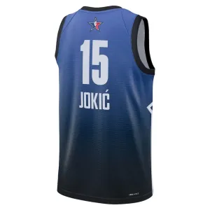 Camiseta Nikola Jokic 15 All Star 2023 Azul Swingman para Hombre