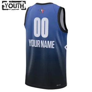 Camiseta Personalizada All Star 2023 Azul Swingman para Niño