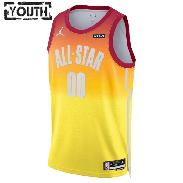 Camiseta Personalizada All Star 2023 Naranja Swingman para Niño