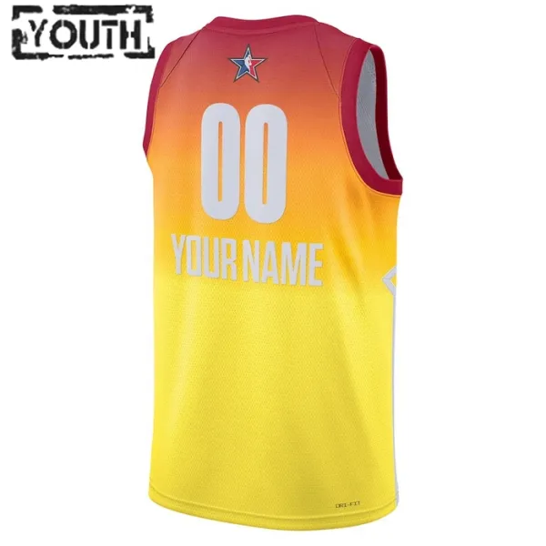 Camiseta Personalizada All Star 2023 Naranja Swingman para Niño