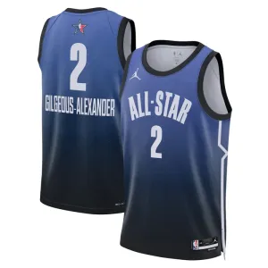 Camiseta Shai Gilgeous Alexander 2 All Star 2023 Azul Swingman para Hombre
