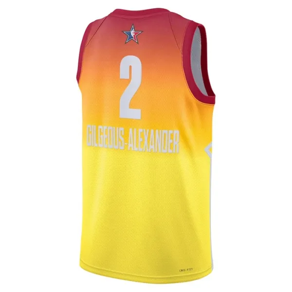 Camiseta Shai Gilgeous Alexander 2 All Star 2023 Naranja Swingman para Hombre