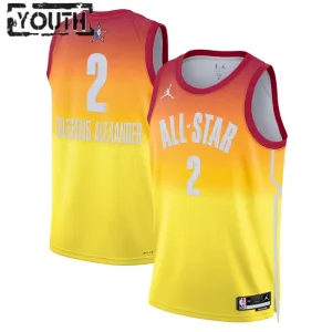 Camiseta Shai Gilgeous Alexander 2 All Star 2023 Naranja Swingman para Niño