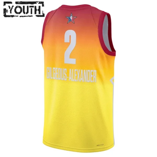 Camiseta Shai Gilgeous Alexander 2 All Star 2023 Naranja Swingman para Niño