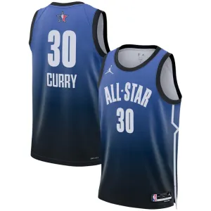 Camiseta Stephen Curry 30 All Star 2023 Azul Swingman para Hombre