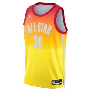 Camiseta Stephen Curry 30 All Star 2023 Naranja Swingman para Hombre