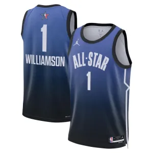 Camiseta Zion Williamson 1 All Star 2023 Azul Swingman para Hombre