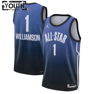 Camiseta Zion Williamson 1 All Star 2023 Azul Swingman para Niño