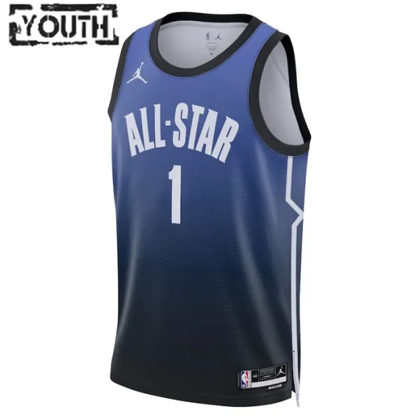 Camiseta Zion Williamson 1 All Star 2023 Azul Swingman para Niño