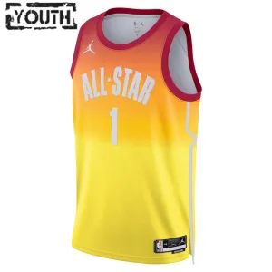 Camiseta Zion Williamson 1 All Star 2023 Naranja Swingman para Niño