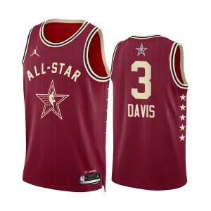Camiseta Anthony Davis All Star 2024 Rojo Swingman para Hombre Camiseta Anthony Davis All Star 2024 Rojo Swingman para Hombre