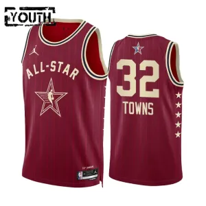 Camiseta Karl Anthony Towns All Star 2024 Rojo Swingman para Niño Camiseta Karl Anthony Towns All Star 2024 Rojo Swingman para Niño