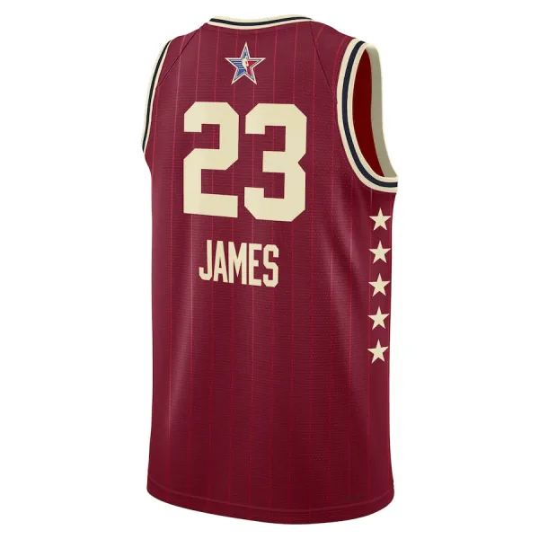 Camiseta LeBron James All Star 2024 Rojo Swingman para Hombre