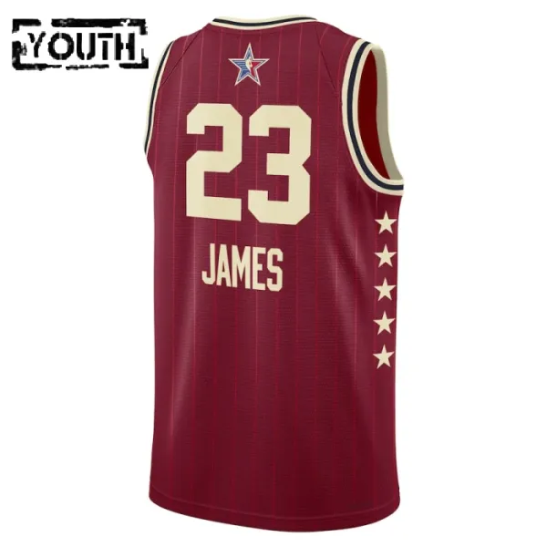 Camiseta LeBron James All Star 2024 Rojo Swingman para Niño