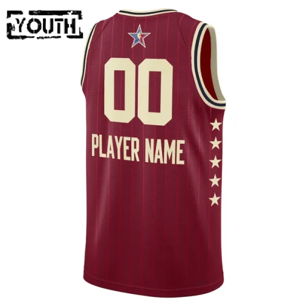 Camiseta Personalizada All Star 2024 Rojo Swingman para Niño