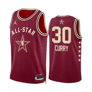 Camiseta Stephen Curry All Star 2024 Rojo Swingman para Hombre Camiseta Stephen Curry All Star 2024 Rojo Swingman para Hombre