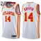 Camiseta Atlanta Hawks AJ Griffin 14 Association Edition Blanco Swingman para Niño