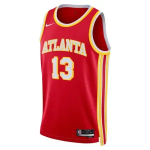 Camiseta Atlanta Hawks Bogdan Bogdanovic 13 Icon Edition Rojo Swingman para Hombre