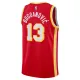 Camiseta Atlanta Hawks Bogdan Bogdanovic 13 Icon Edition Rojo Swingman para Hombre