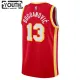 Camiseta Atlanta Hawks Bogdan Bogdanovic 13 Icon Edition Rojo Swingman para Niño