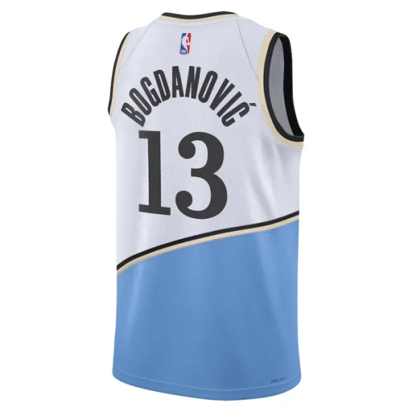 Camiseta Atlanta Hawks bogdan Bogdanovic City Edition 2024-25 Blanco Swingman para Hombre