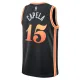 Camiseta Atlanta Hawks Clint Capela 15 City Edition 2022-23 Negro Swingman para Hombre