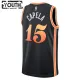 Camiseta Atlanta Hawks Clint Capela 15 City Edition 2022-23 Negro Swingman para Niño