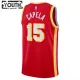 Camiseta Atlanta Hawks Clint Capela 15 Icon Edition Rojo Swingman para Niño