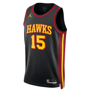 Camiseta Atlanta Hawks Clint Capela 15 Statement Edition Negro Swingman para Hombre