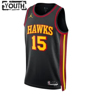 Camiseta Atlanta Hawks Clint Capela 15 Statement Edition Negro Swingman para Niño