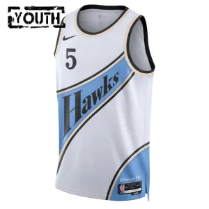 Camiseta Atlanta Hawks dyson Daniels City Edition 2024-25 Blanco Swingman para Niño