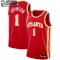 Camiseta Atlanta Hawks Jalen Johnson 1 Icon Edition Rojo Swingman para Niño