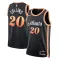 Camiseta Atlanta Hawks John Collins 20 City Edition 2022-23 Negro Swingman para Hombre
