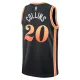 Camiseta Atlanta Hawks John Collins 20 City Edition 2022-23 Negro Swingman para Hombre
