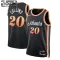 Camiseta Atlanta Hawks John Collins 20 City Edition 2022-23 Negro Swingman para Niño