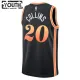 Camiseta Atlanta Hawks John Collins 20 City Edition 2022-23 Negro Swingman para Niño