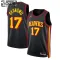 Camiseta Atlanta Hawks Onyeka Okongwu 17 Statement Edition Negro Swingman para Niño