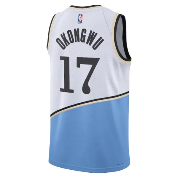 Camiseta Atlanta Hawks onyeka Okongwu City Edition 2024-25 Blanco Swingman para Hombre