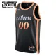 Camiseta Atlanta Hawks Personalizada City Edition 2022-23 Negro Swingman para Niño