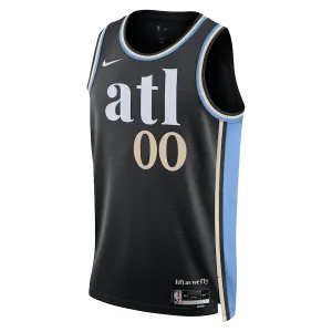 Camiseta Atlanta Hawks Personalizada City Edition 2023-24 Negro Swingman para Hombre
