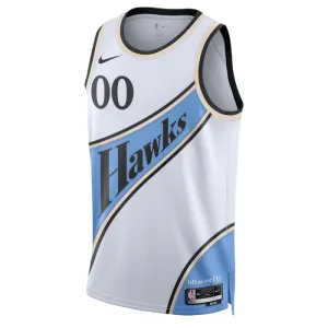 Camiseta Atlanta Hawks Personalizada City Edition 2024-25 Blanco Swingman para Hombre