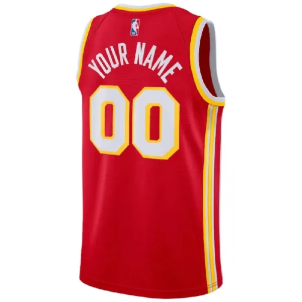 Camiseta Atlanta Hawks Personalizada Icon Edition Rojo Swingman para Hombre