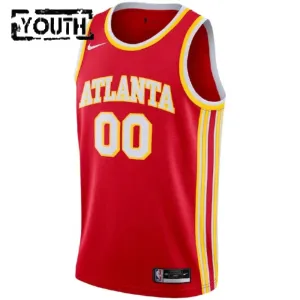 Camiseta Atlanta Hawks Personalizada Icon Edition Rojo Swingman para Niño