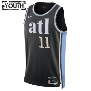 Camiseta Atlanta Hawks Trae Young City Edition 2023-24 Negro Swingman para Niño