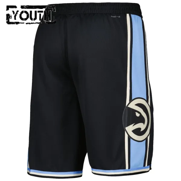Pantalones Atlanta Hawks City Edition 2023-24 Negro Swingman para Niño