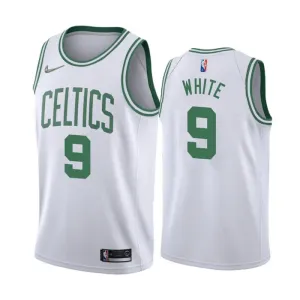 Camiseta Boston Celtics Derrick White 9 Association Edition Blanco Swingman para Hombre
