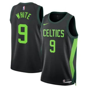 Camiseta Boston Celtics Derrick White City Edition 2024-25 Negro Swingman para Hombre
