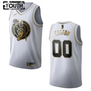 Camiseta Boston Celtics Golden Edition Personalizada Blanco Swingman para Niño