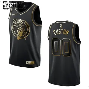 Camiseta Boston Celtics Golden Edition Personalizada Negro Swingman para Niño